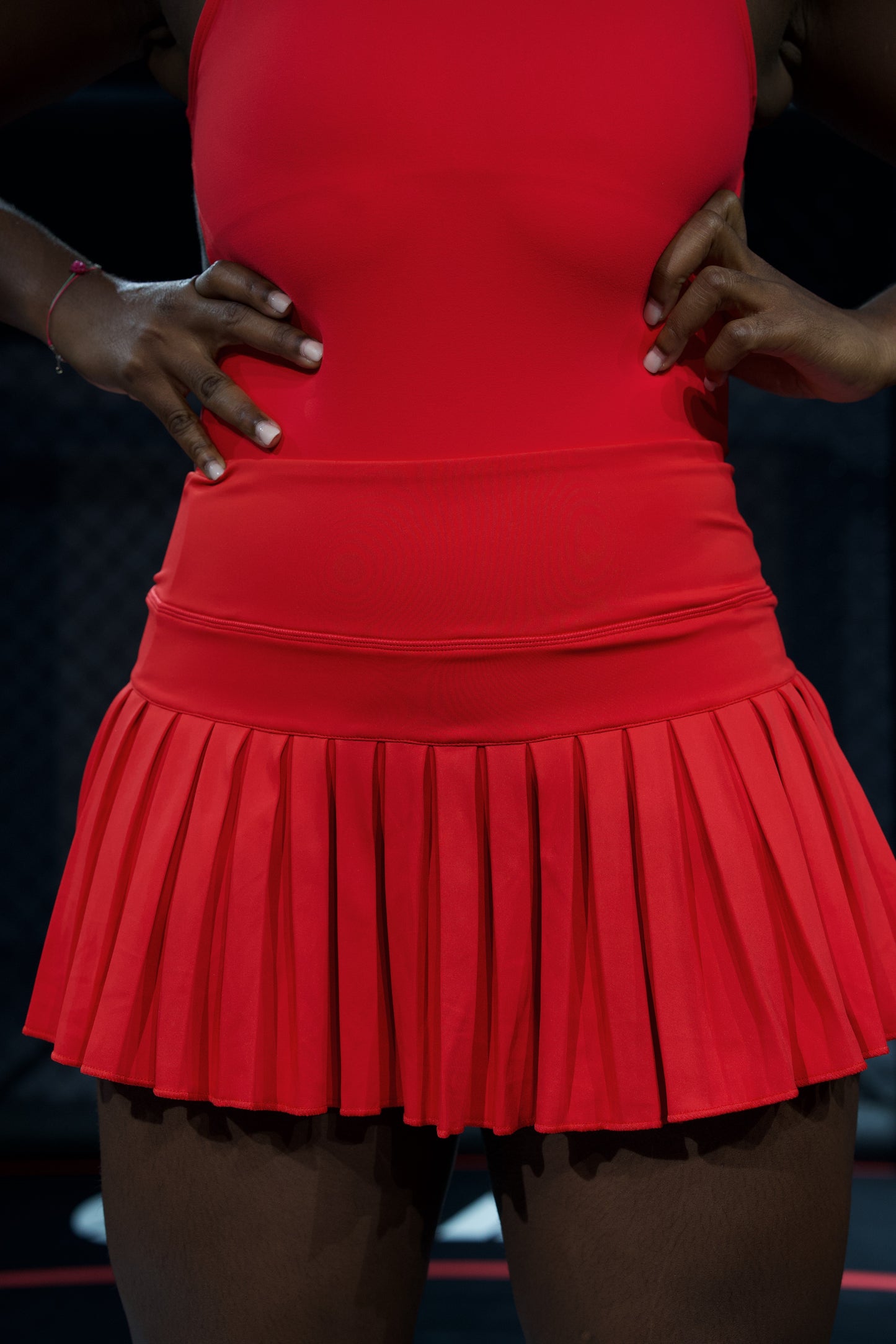 Jupette rouge
