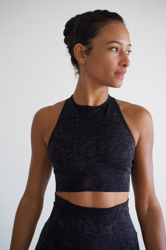 Brassière de sport "Panthere" noir