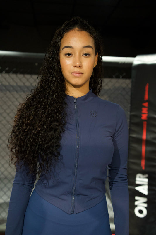 Veste de sport bleu foncé