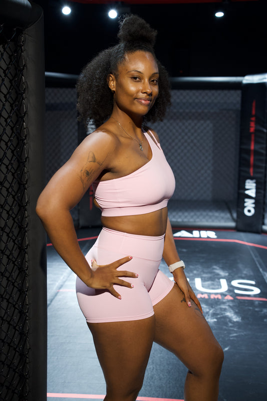 Ensemble Fitness Épaule Oblique "VENUS" rose