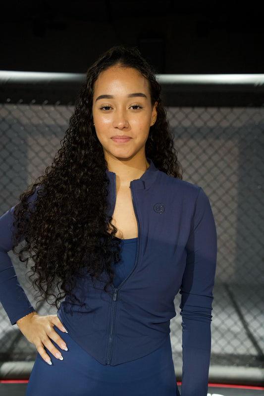 Veste de sport bleu foncé