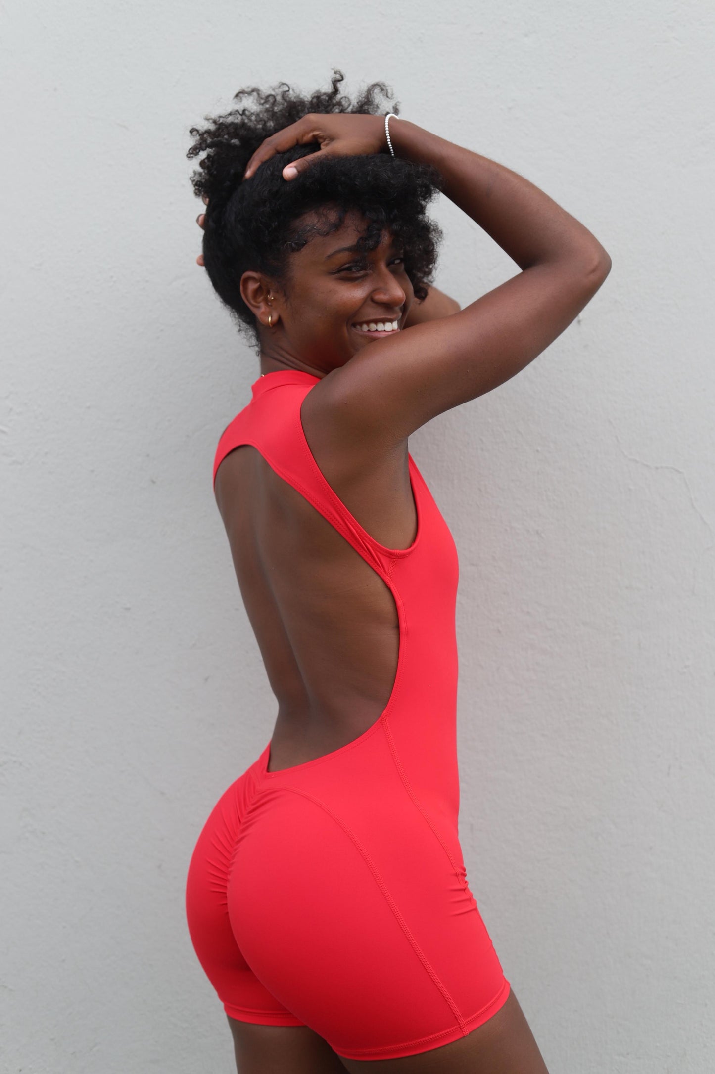 Combinaison courte « NIKKI » rouge