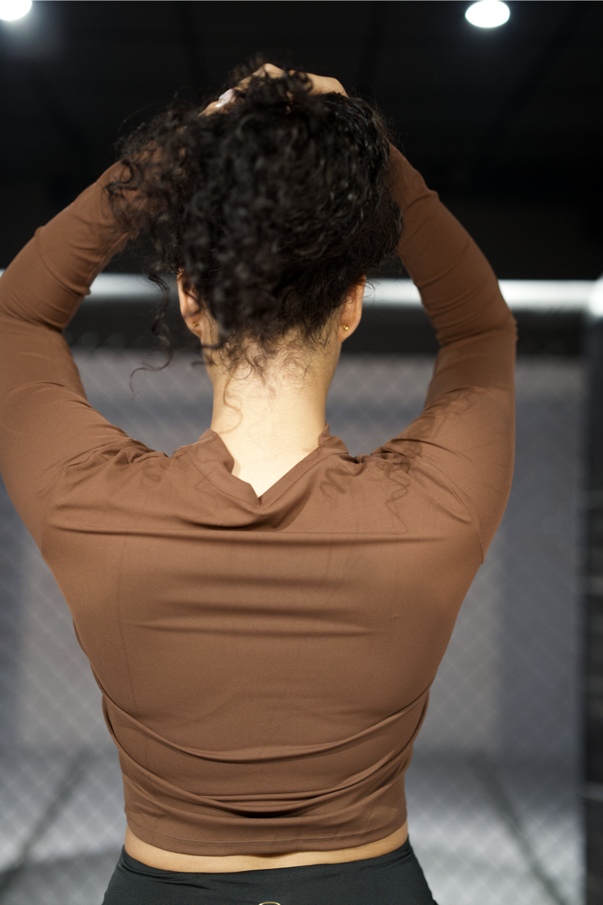 Veste de sport marron
