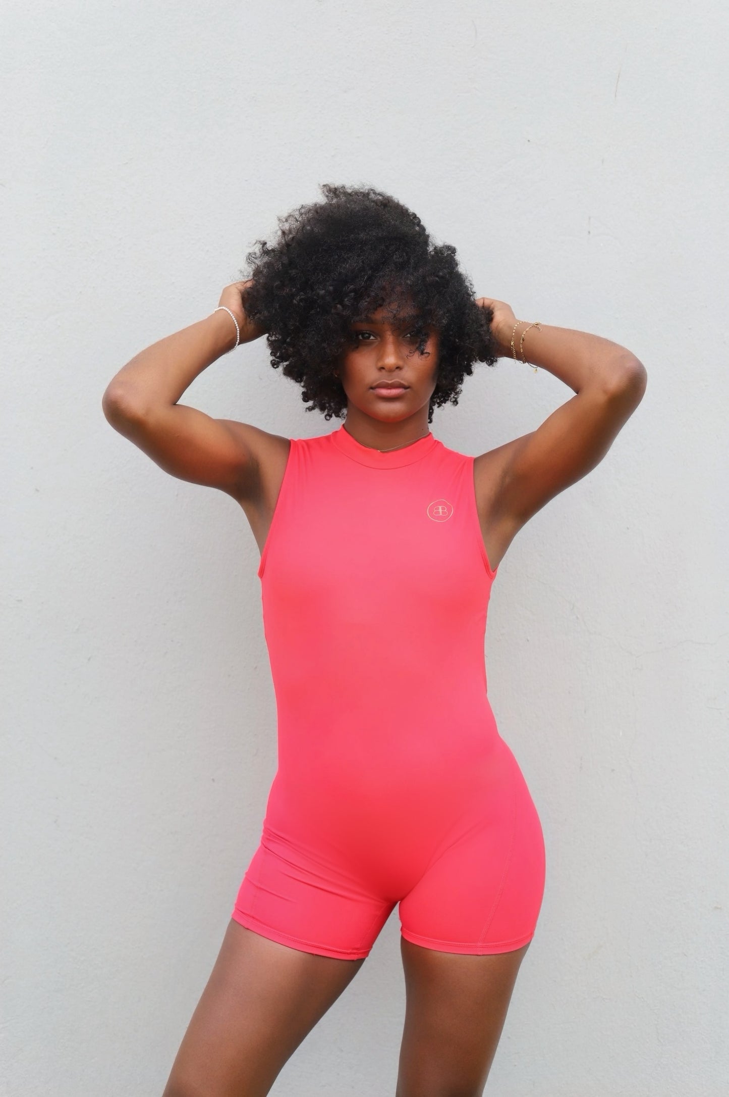 Combinaison courte « NIKKI » rouge