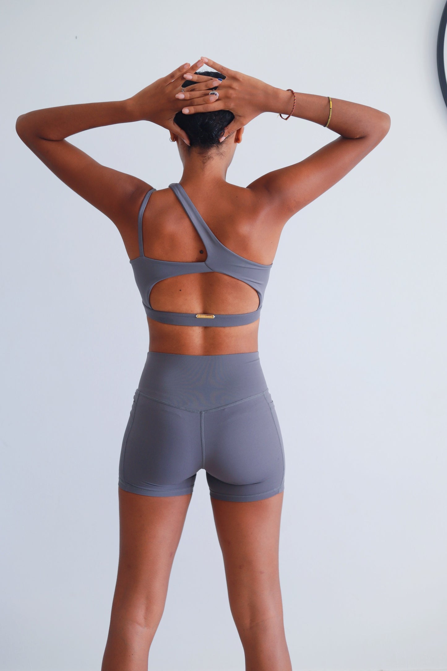 Ensemble brassière et short « San Diego » gris
