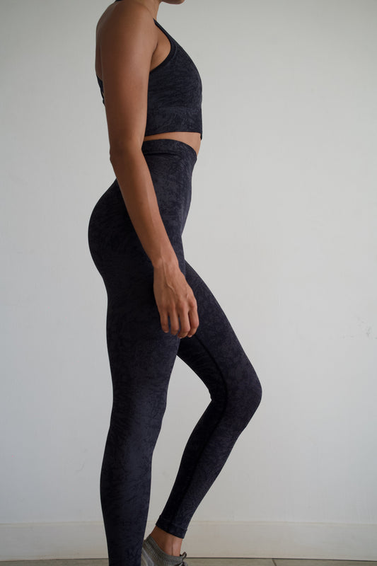 Legging pantalon "Panthere" noir