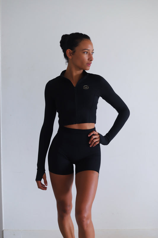 short de sport noir "Sugar"