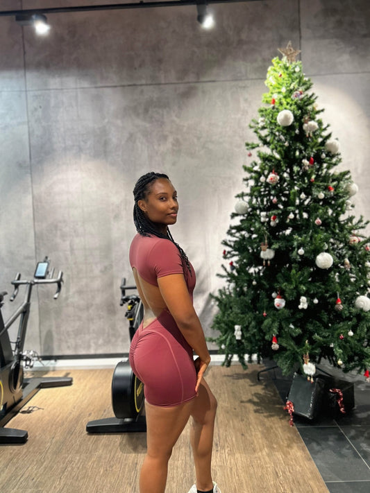 Combinaison « MAXXI » courte bordeaux