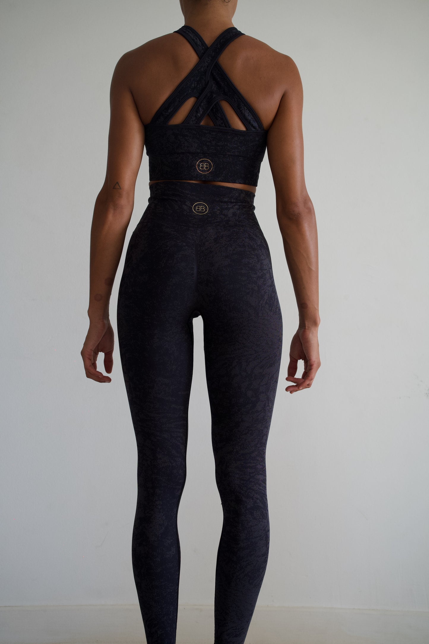 Legging pantalon "Panthere" noir