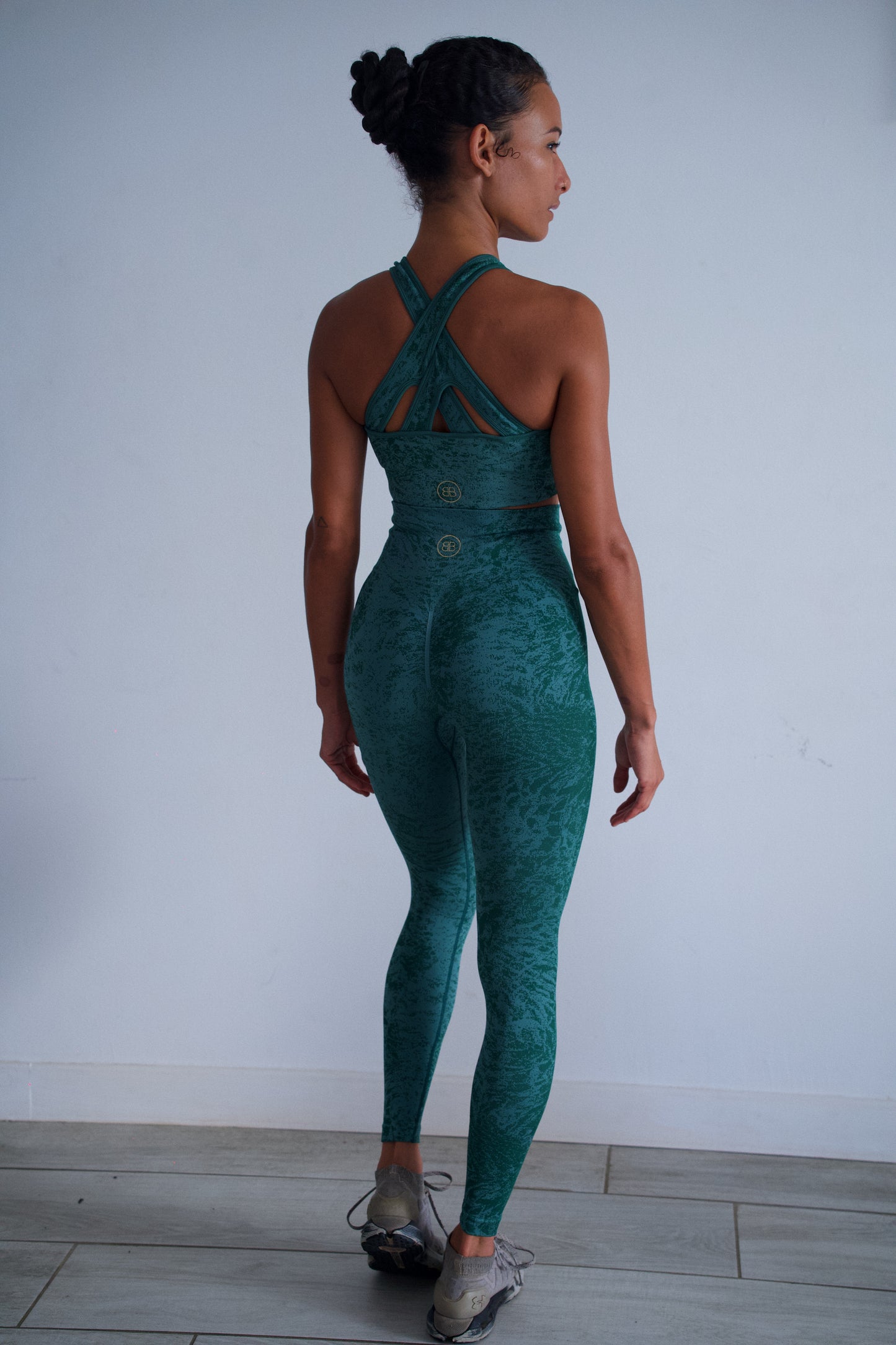 Ensemble pantalon "Panthere" vert