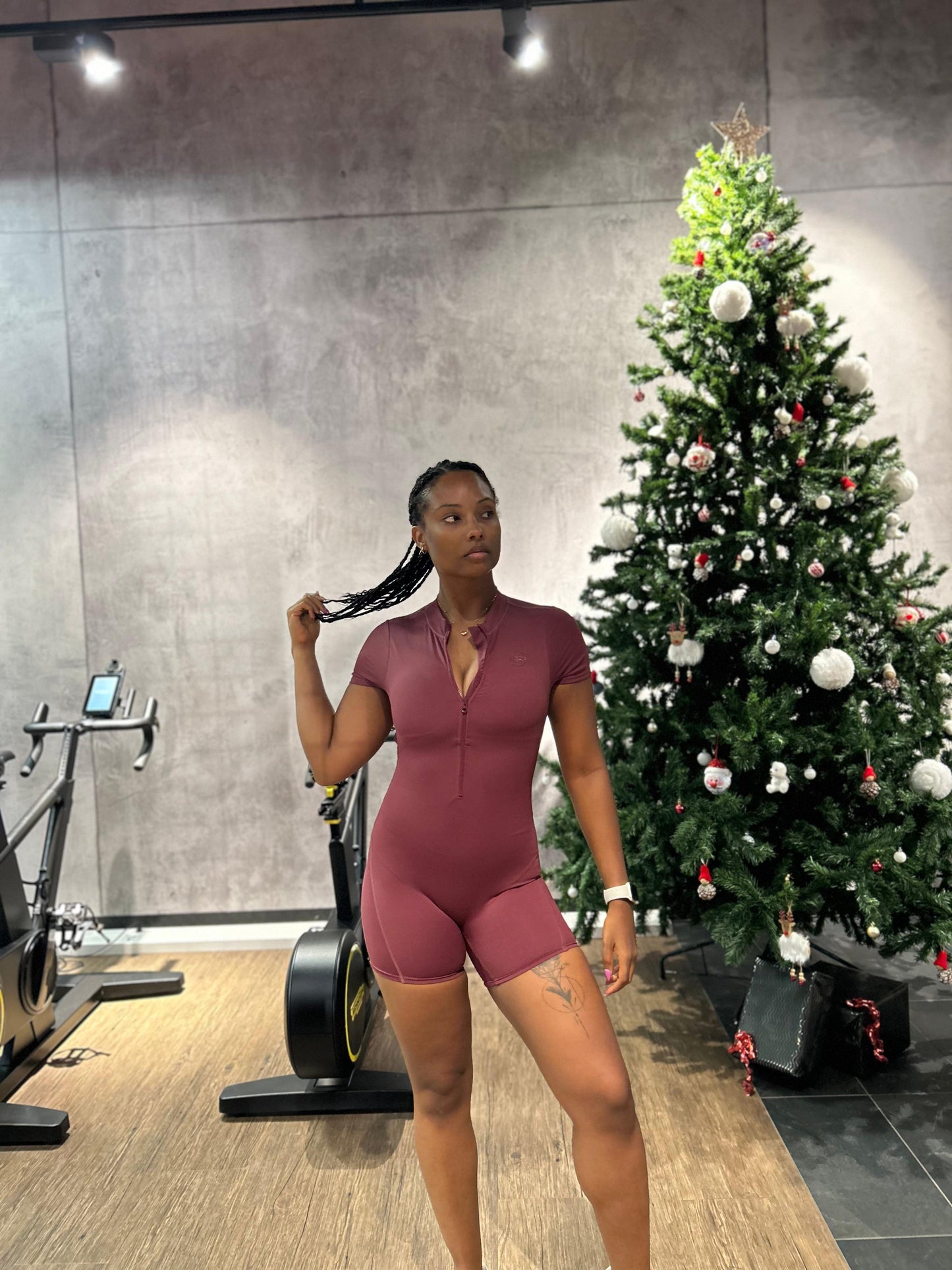 Combinaison « MAXXI » courte bordeaux