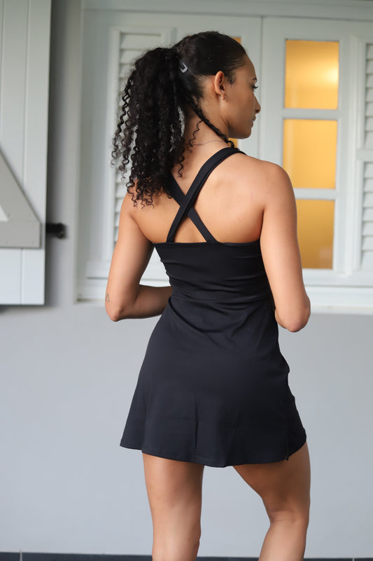 Robe de sport vert noir “ISCHIA”