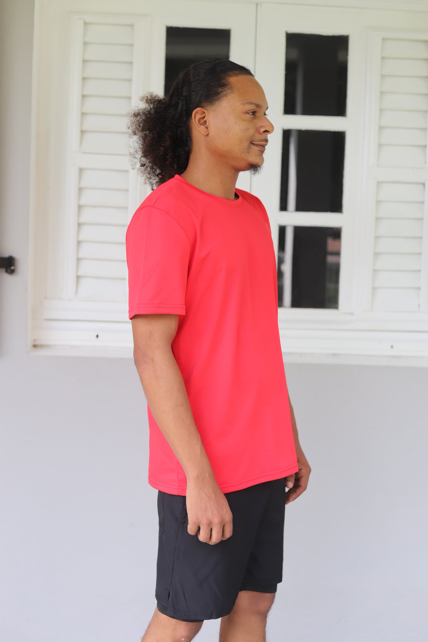 T-shirt Rouge Oversize Homme