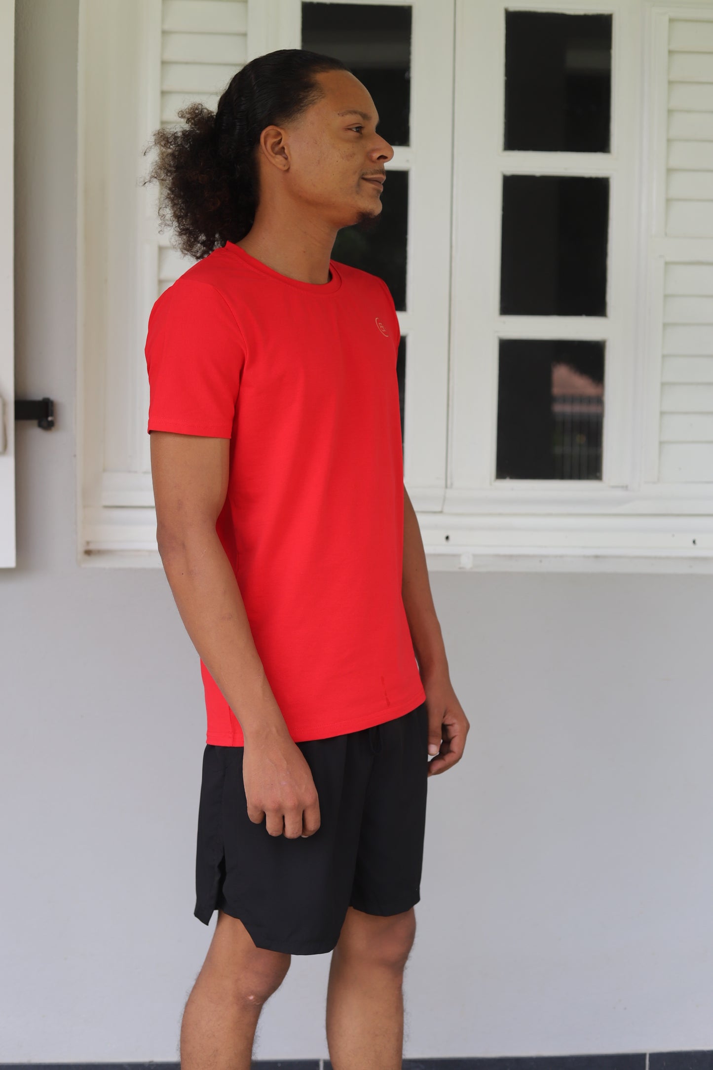 T-shirt Rouge Ajusté Homme