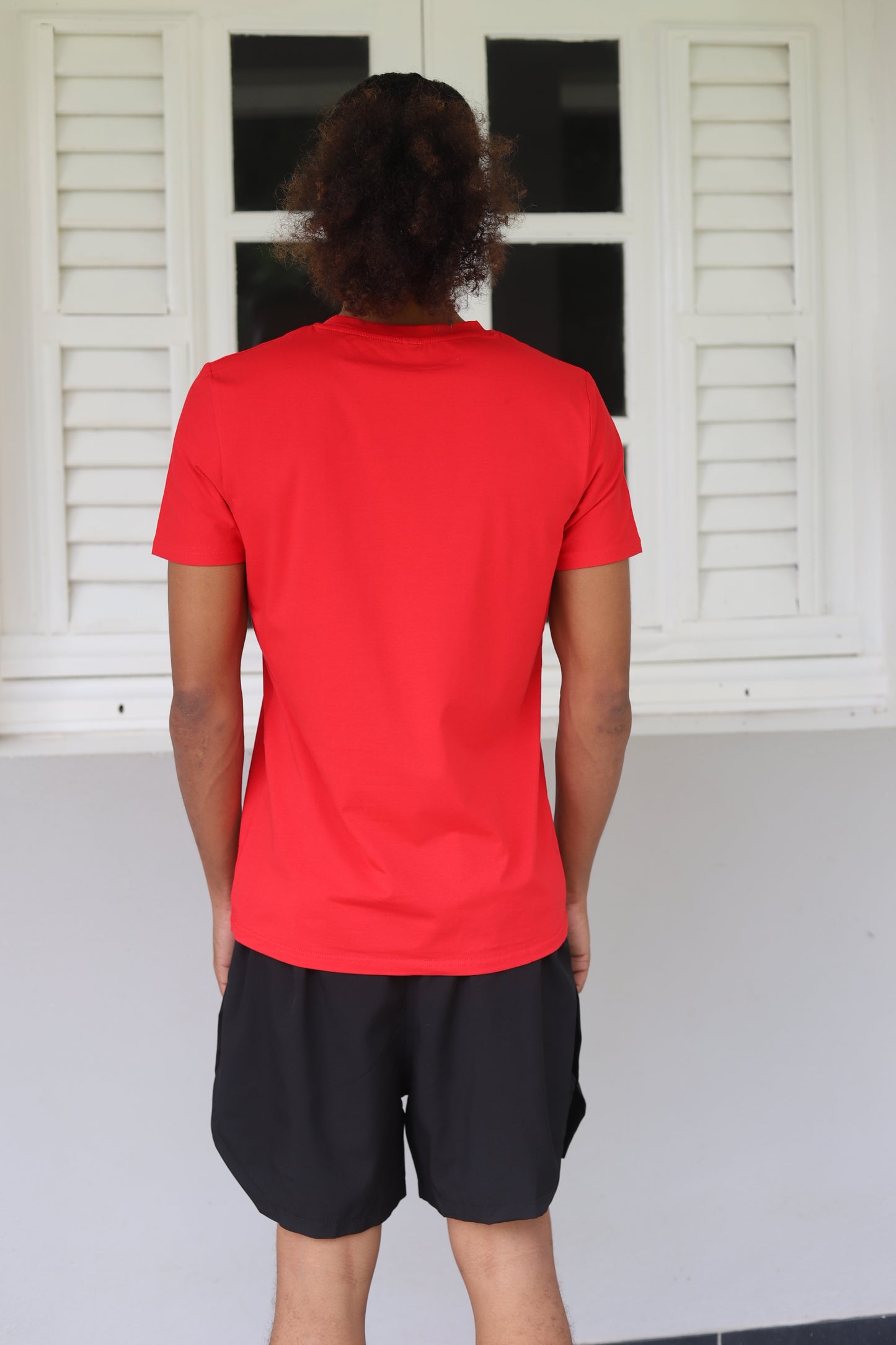 T-shirt Rouge Ajusté Homme