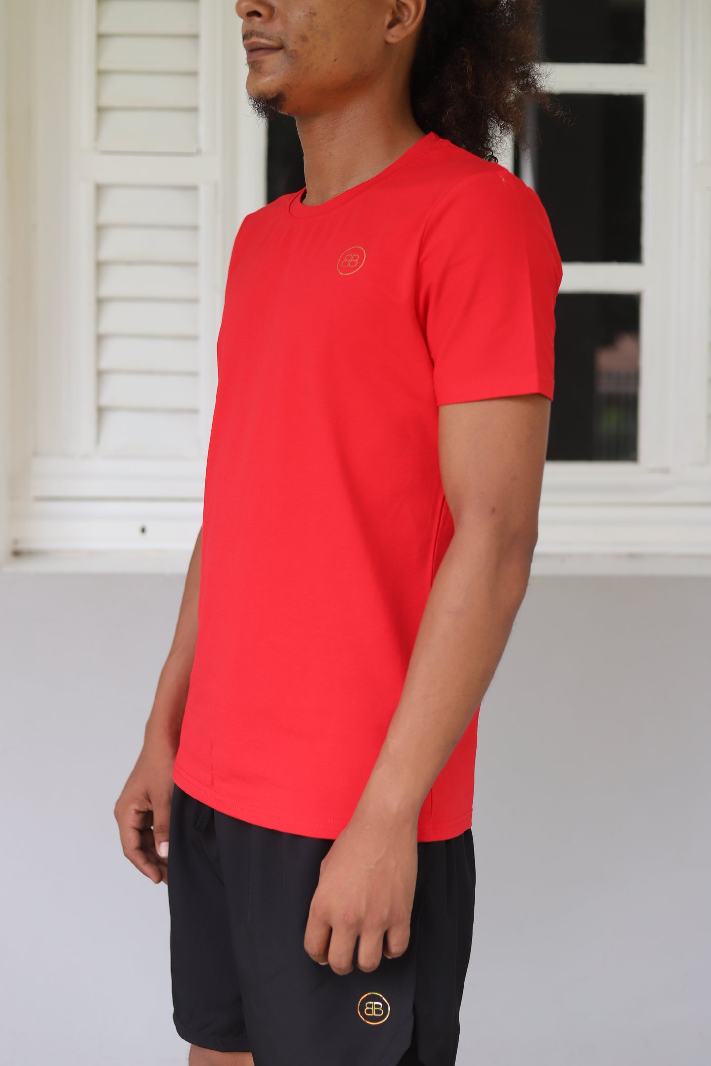 T-shirt Rouge Ajusté Homme