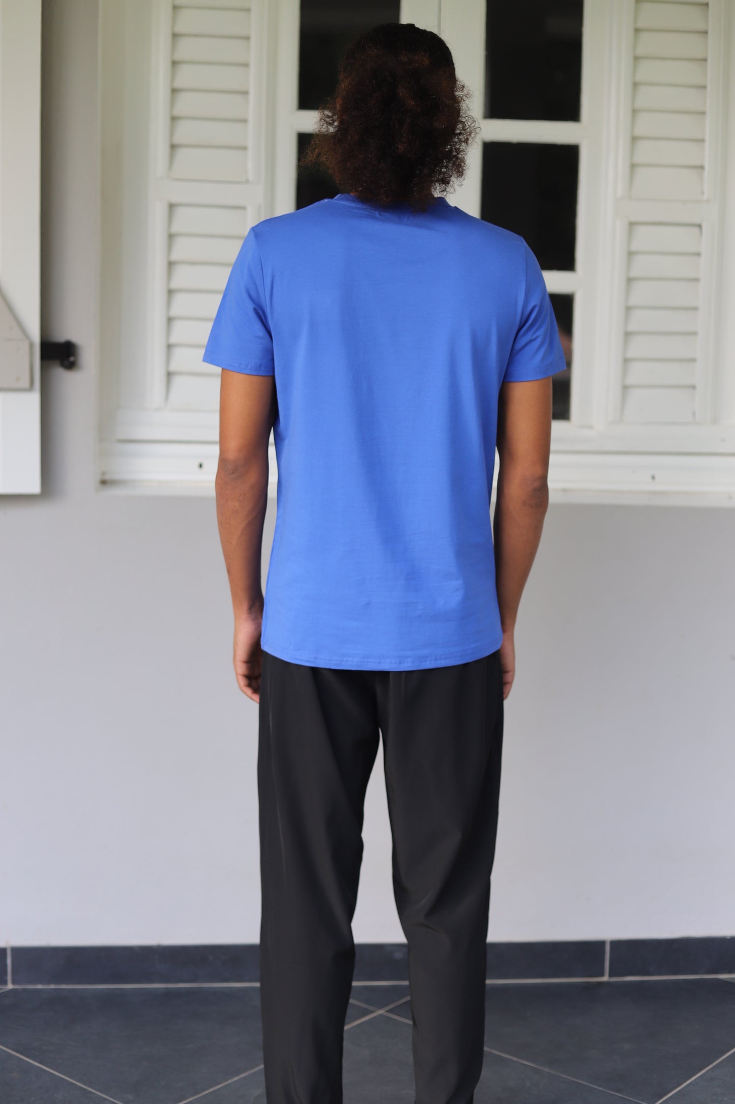 T-shirt Bleu Ajusté pour Homme