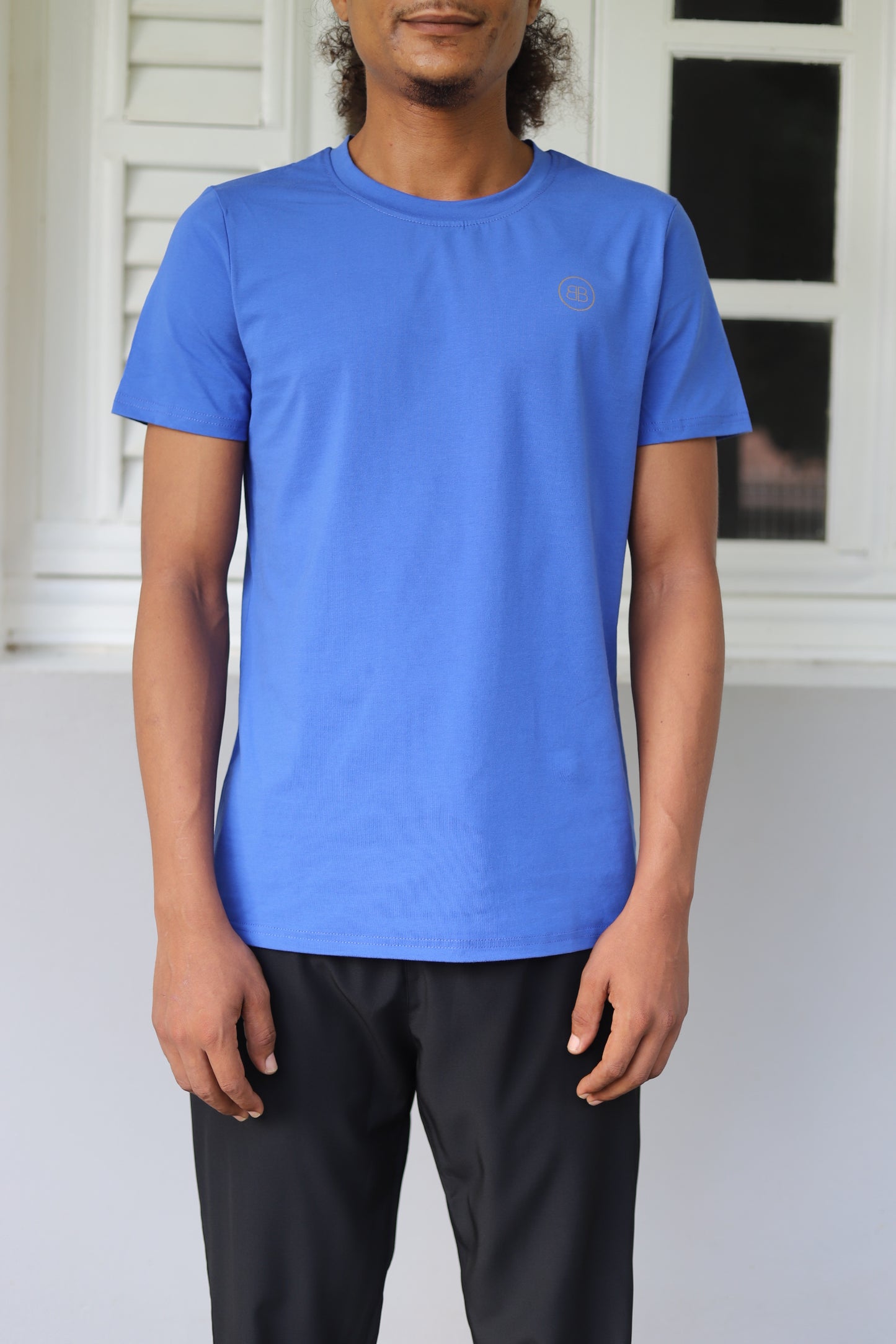 T-shirt Bleu Ajusté pour Homme